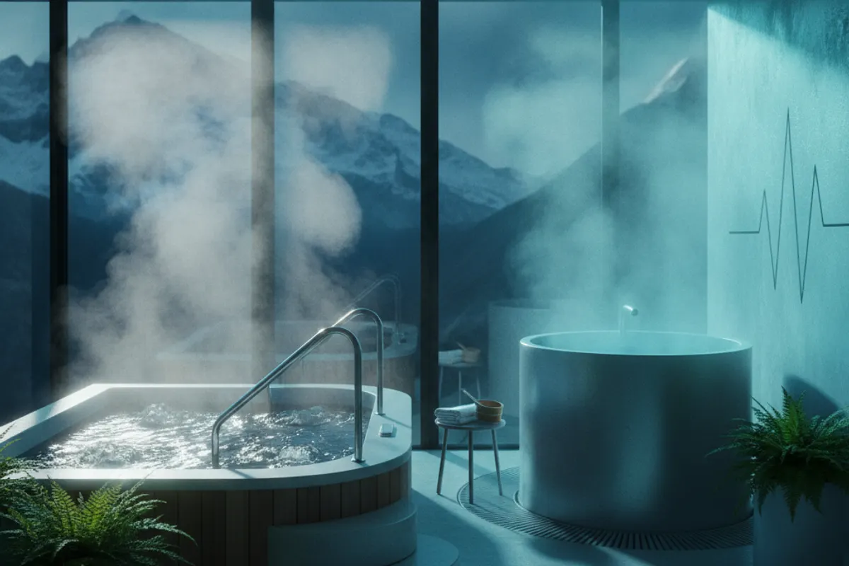 Planning hebdomadaire de bain froid montrant la fréquence optimale selon les objectifs sportifs et de bien-être