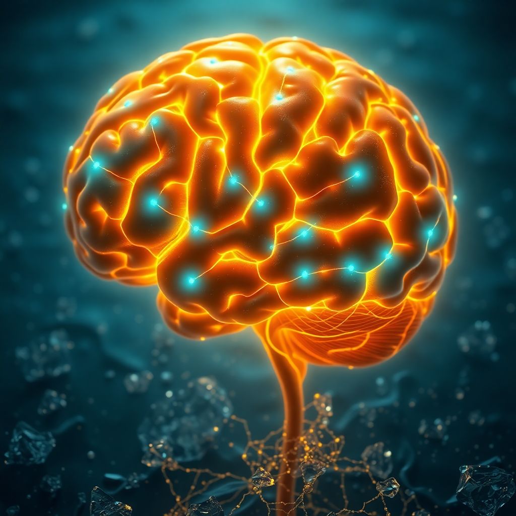 Illustration du cerveau montrant la libération de dopamine et noradrénaline lors d'un bain froid