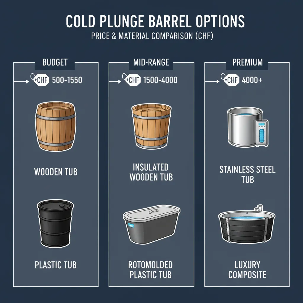 Tableau comparatif des meilleurs barils bain froid prix et caractéristiques