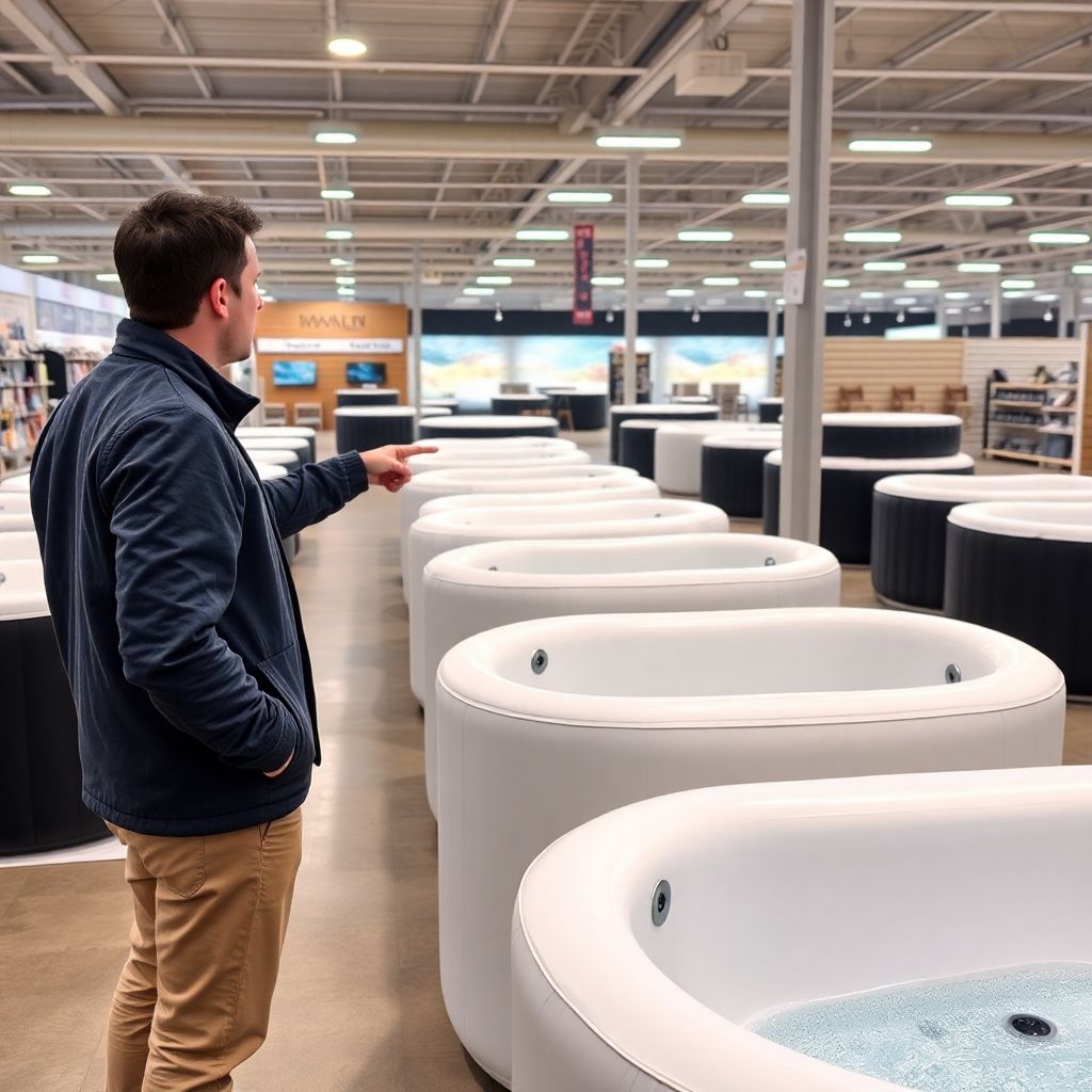 Différents types de bains froids côte à côte pour illustrer le guide d'achat comparatif