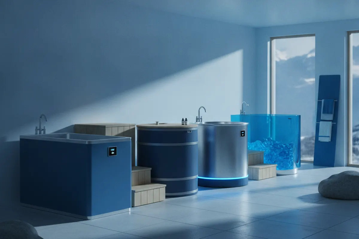 Selection de bains froids et barils de cryotherapie a domicile