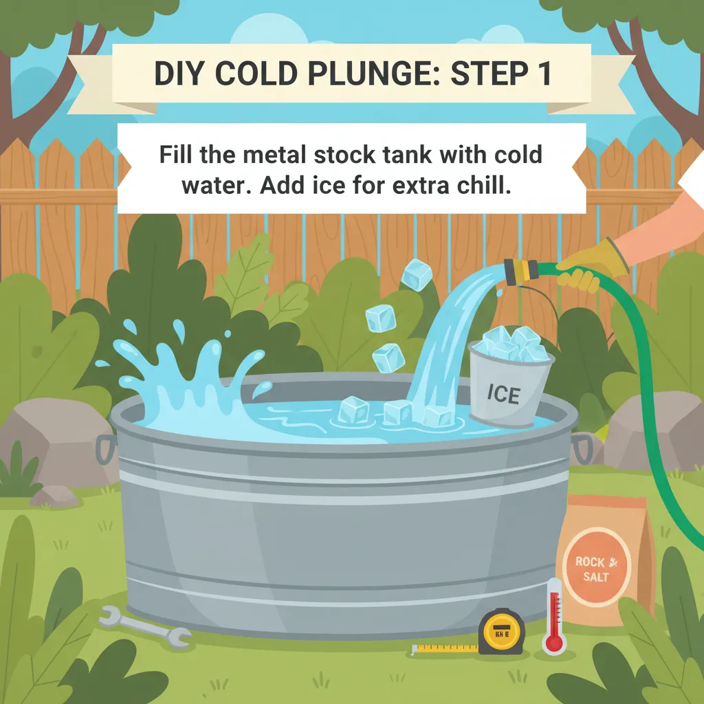 Tutoriel installation bain froid maison avec stock tank et glaçons