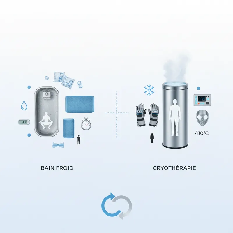 Bain froid vs cryothérapie : Lequel choisir pour optimiser v — détail